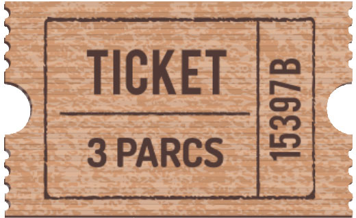 Image d'un ticket pour 3 parcs